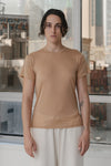 BASERANGE Classic Bamboo Fiber and Cotton Slim Fit T-shirt Series Collection Round Neck Bottoming Shirt France BAS-TOCT-BL-000-AURAL
